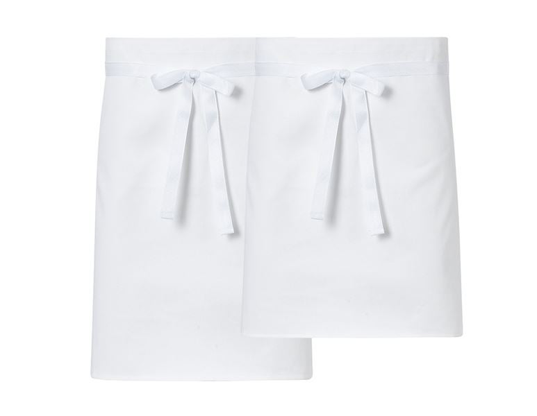Vue principale, Vêtements, Tablier de chef, en coton sergé- lot de 3, blanc