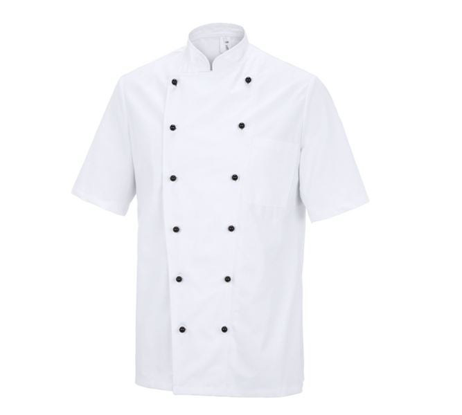 Vue principale, Vestes de cuisine, Veste de chef Budapest, blanc