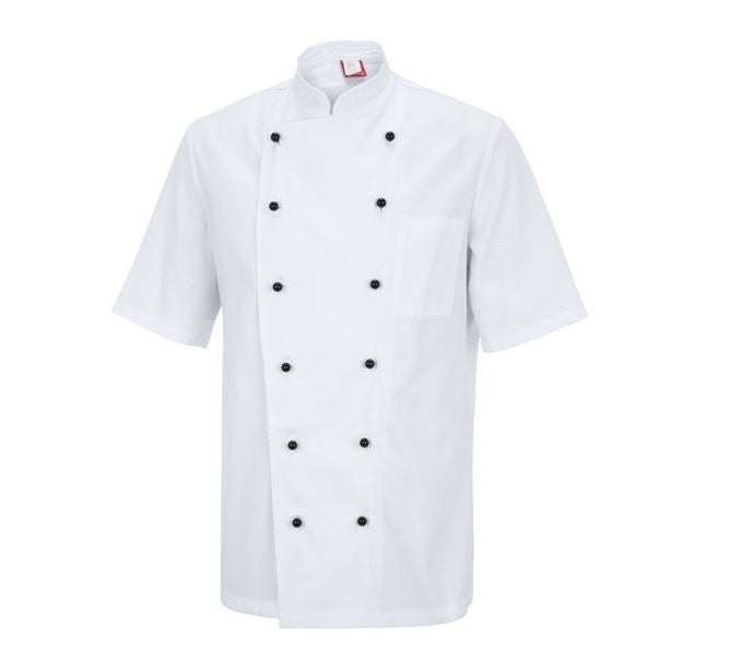 Vue principale, Vestes de cuisine, Veste de cuisinier Bilbao, blanc