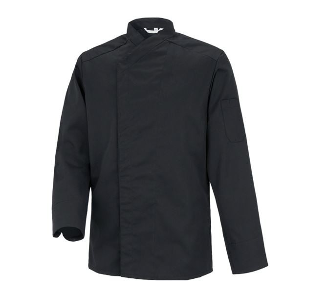 Vue principale, Vestes de cuisine, Veste de cuisinier Le Mans, noir