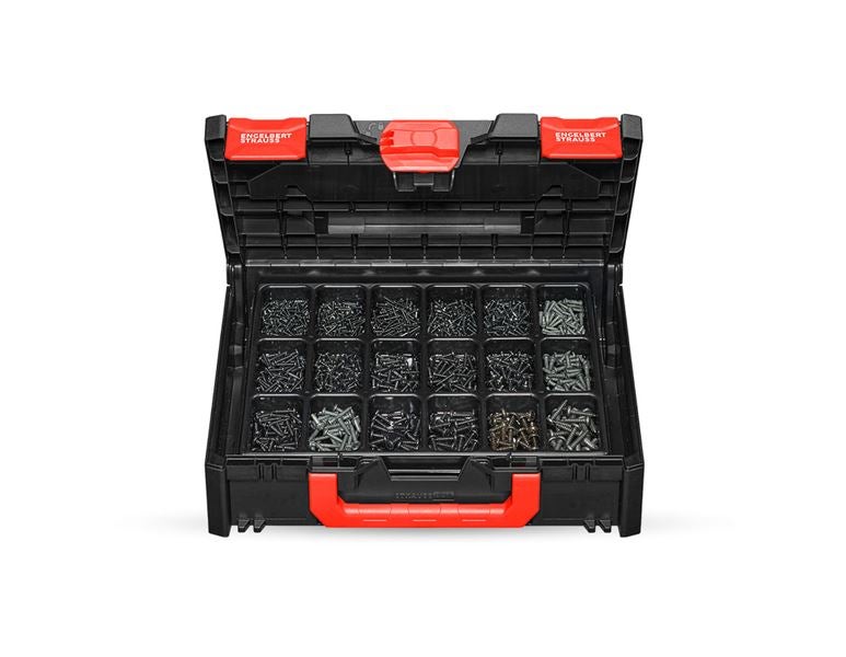 Vue principale, Vis, Vis à tôle DIN 7981 noir bruni STRAUSSbox