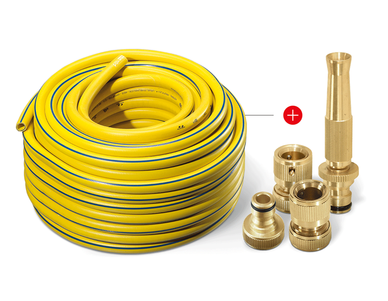 Vue principale, Accessoires de construction, Kit Tuyau d’eau PVC 1/2" - 25 m