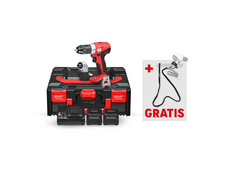 Hauptansicht, Sets, 18,0V Akku-Multi Bohrschrauber M+Power tool hold.