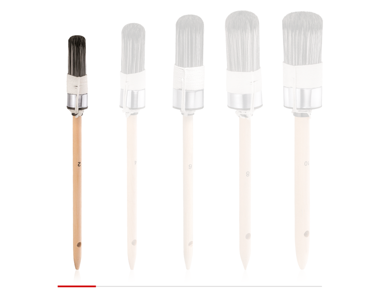 Vue principale, Outils à main, Pinceau rond de peintre classic