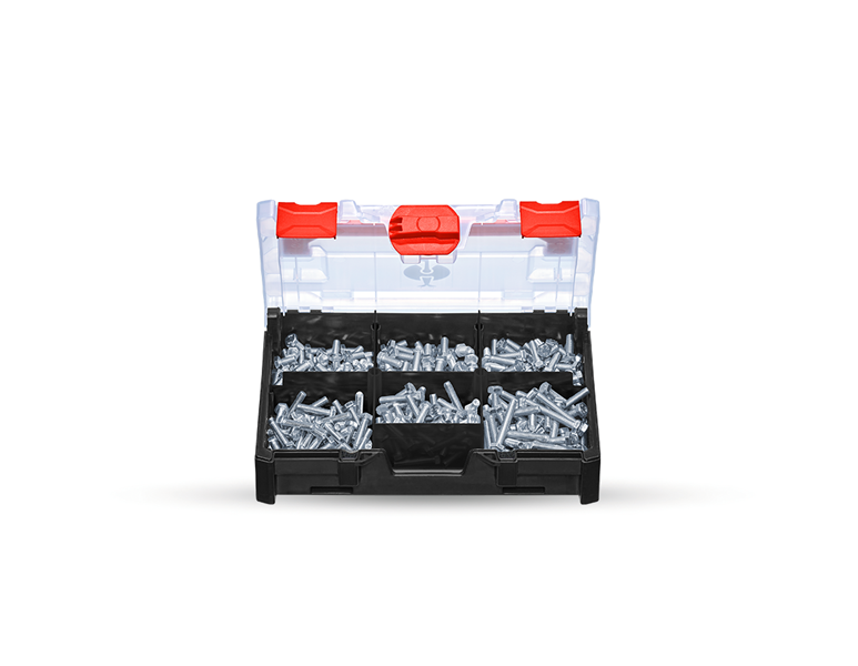 Vue principale, Vis, Vis à six pans DIN 933 M6 STRAUSSbox mini