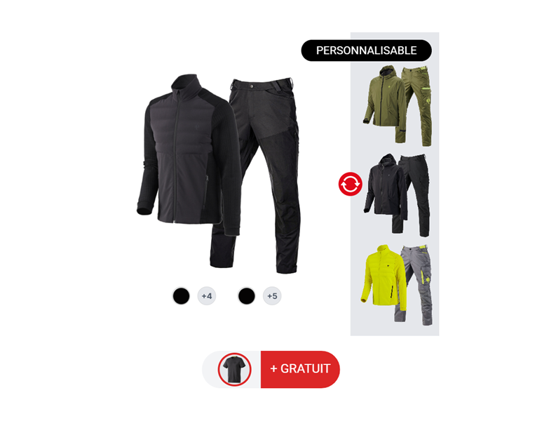 KIT POUR HOMMES: Pantalon +Veste+T-Shirt e.s.trail
