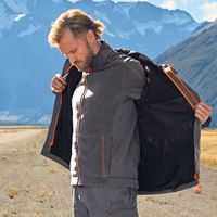 Ansicht 3, 3 in 1 Funktions­jacke e.s.​motion 2020, Herren, anthrazit/warnorange