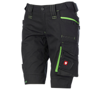 Vue principale, Short e.s.​motion 2020, femmes, noir/vert d'eau