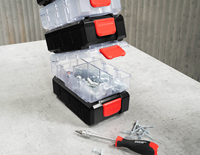 Ansicht, STRAUSSbox 125 small inkl. Trennstege, transparent