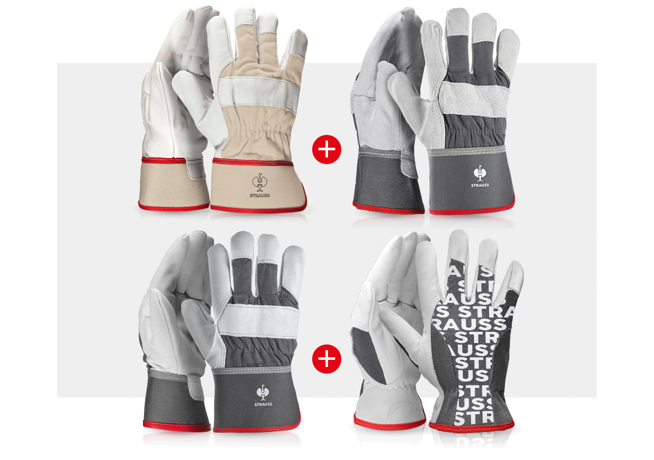 Sets | Zubehör: Handschuh- Profi Set Leder