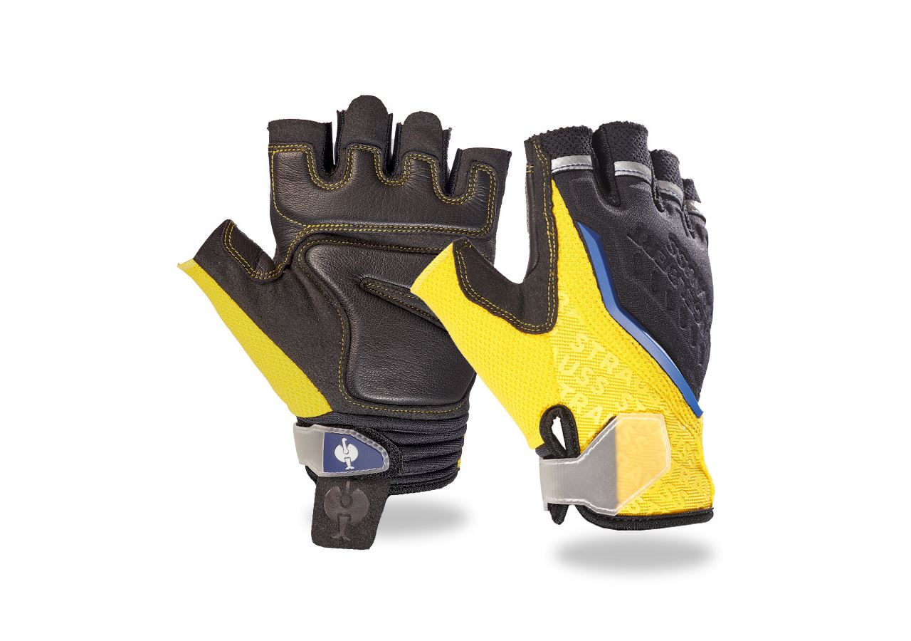 Hybrid: e.s. Mechaniker-Handschuhe Sonic + gelb/schwarz