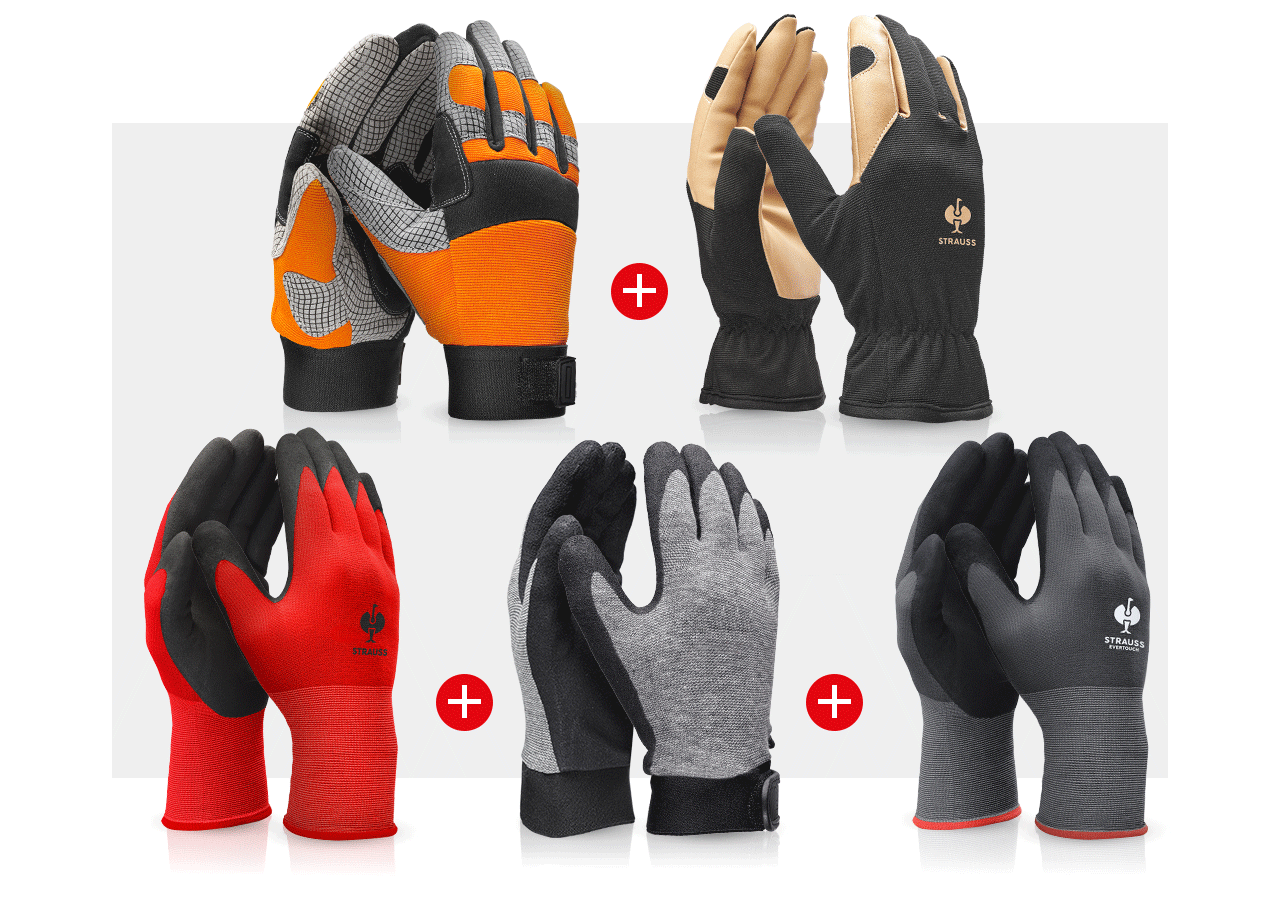 Arbeitsschutz: Handschuh-Profi-Set Montage II