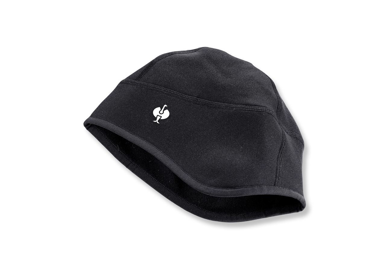 Accessoires: e.s. FIBERTWIN® thermo stretch Mütze + schwarz