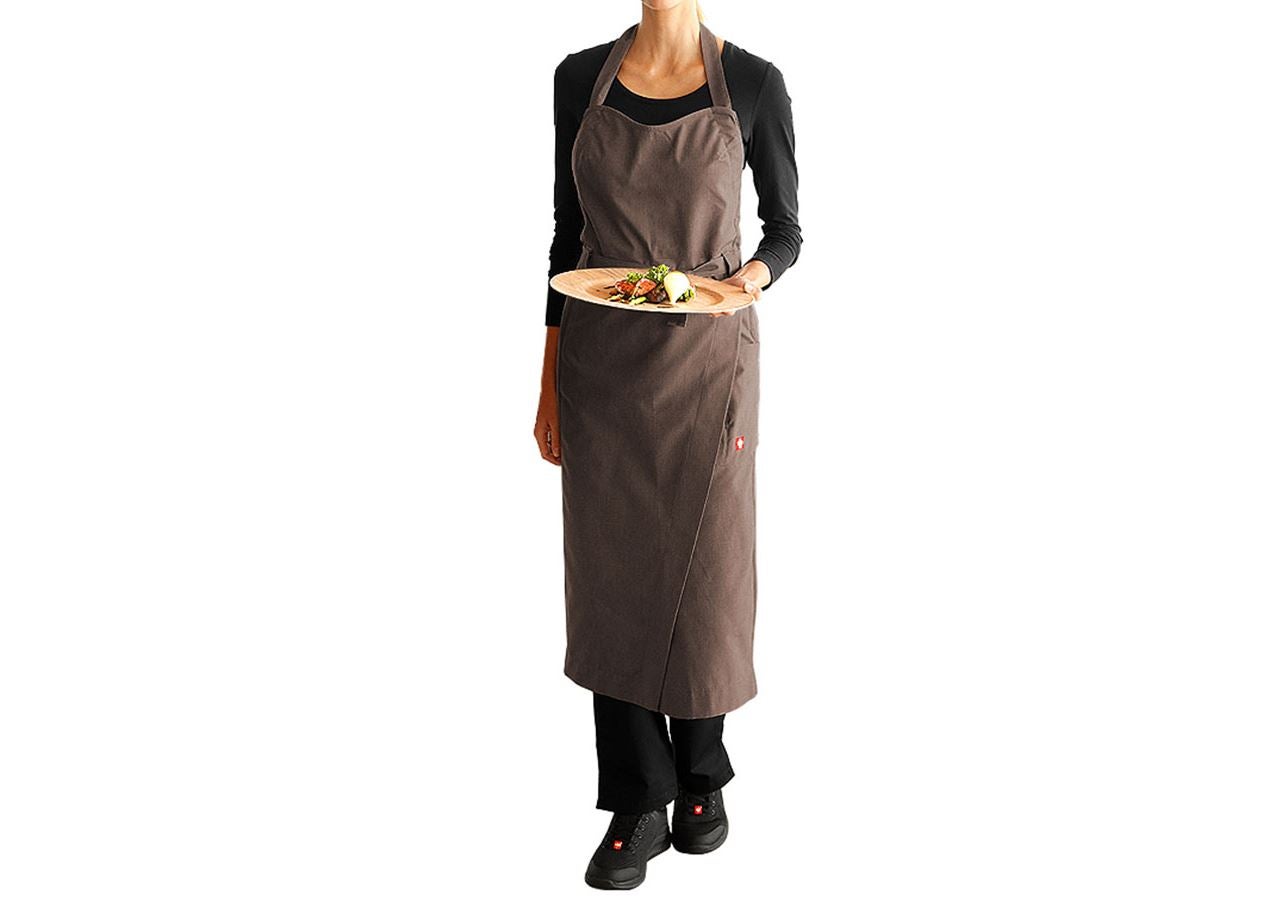 Tabliers: Tablier e.s.fusion, femmes + marron mélange