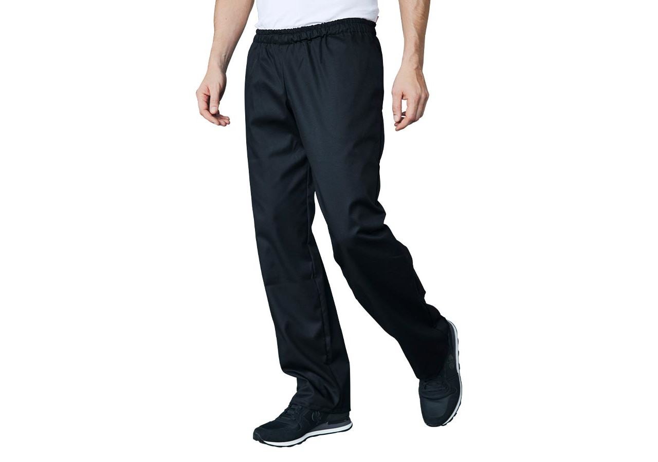 Pantalons de travail: Pantalon de cuisinier Genf II + noir