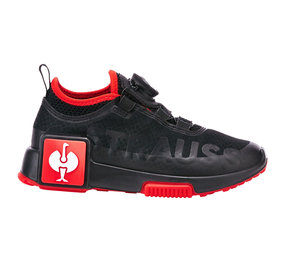 Chaussures pour enfants: Chaussures Allround e.s. Etosha, enfants + noir/strauss rouge