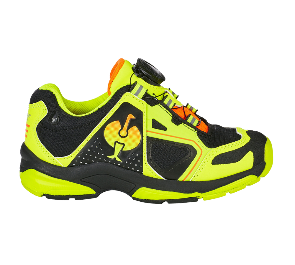 Chaussures pour enfants: Chaussures Allround e.s. Minkar II, enfants + noir/jaune fluo/orange fluo
