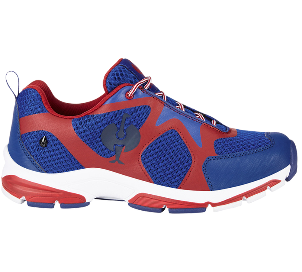 O2: O2 Chaussures de travail e.s. Thebe II + bleu royal/rouge vif/blanc