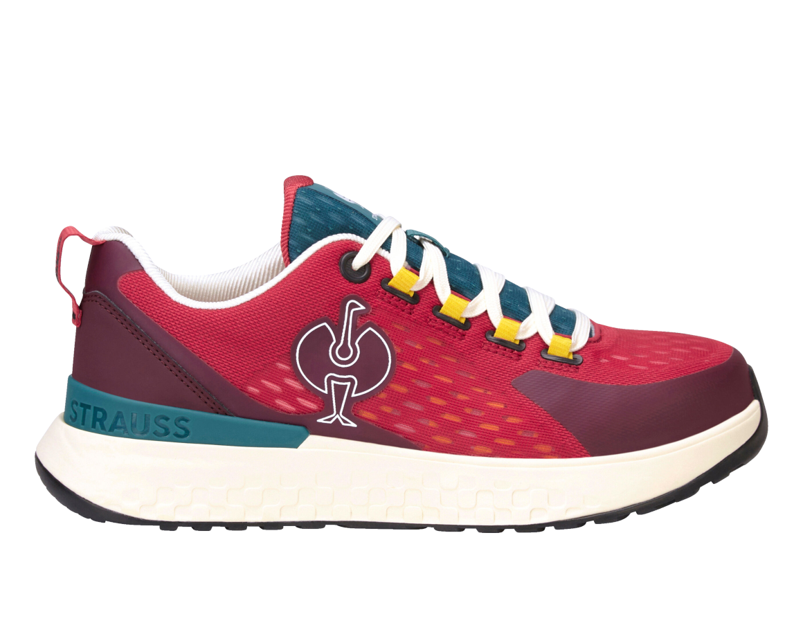 SB: SB Chaussures basses de sécurité e.s. Comoe low + rouge opale/rouge acajou