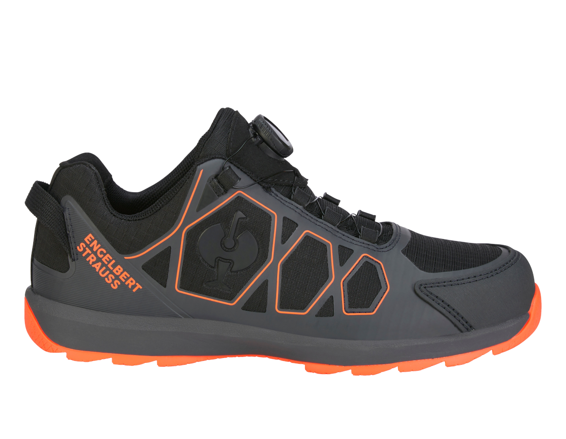S1: S1 Sicherheitshalbschuhe e.s. Baham II low + anthrazit/warnorange