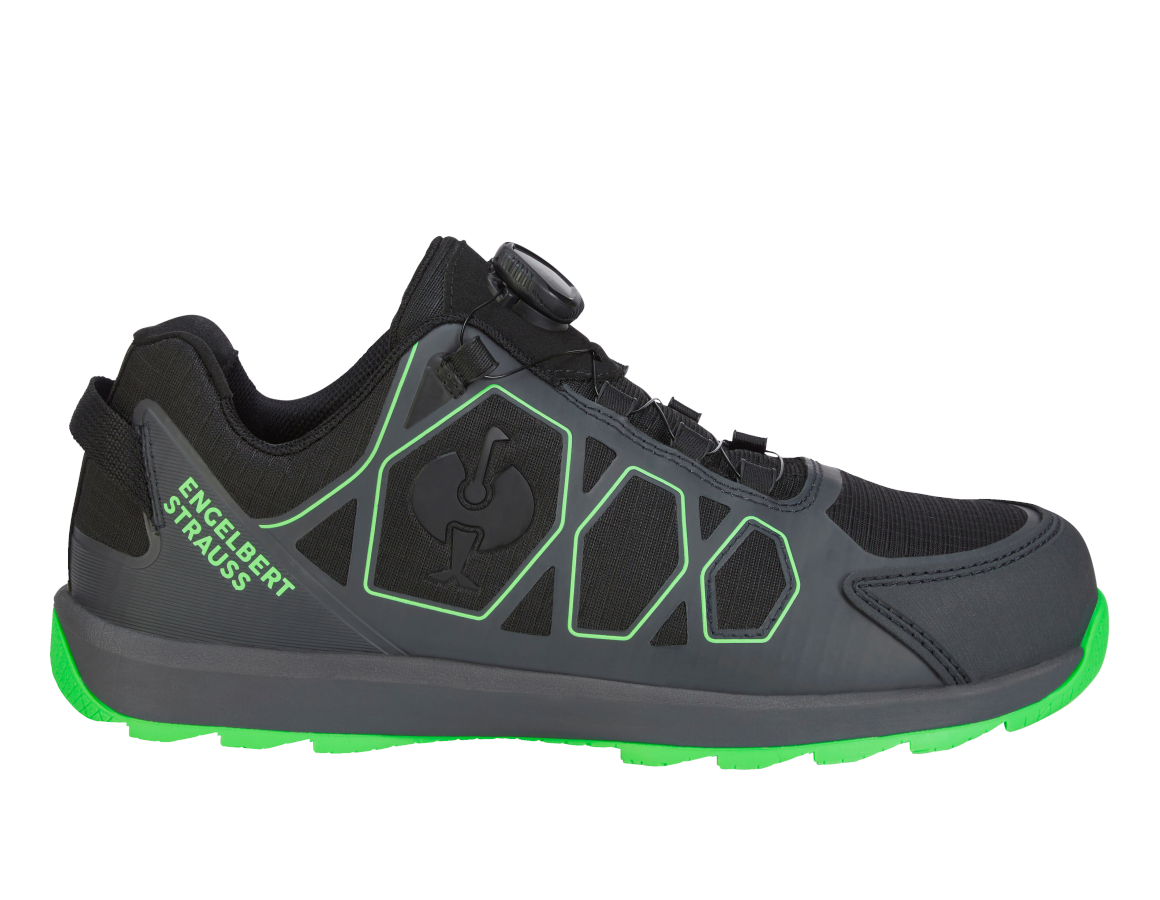 S1: S1 Sicherheitshalbschuhe e.s. Baham II low + anthrazit/seegrün