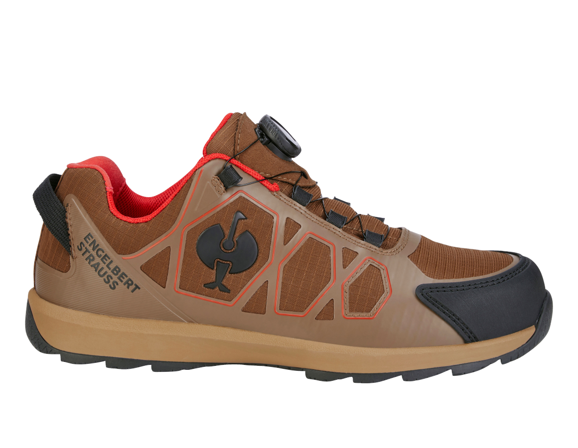 S1: S1 Sicherheitshalbschuhe e.s. Baham II low + wüstenbraun/mandelbraun