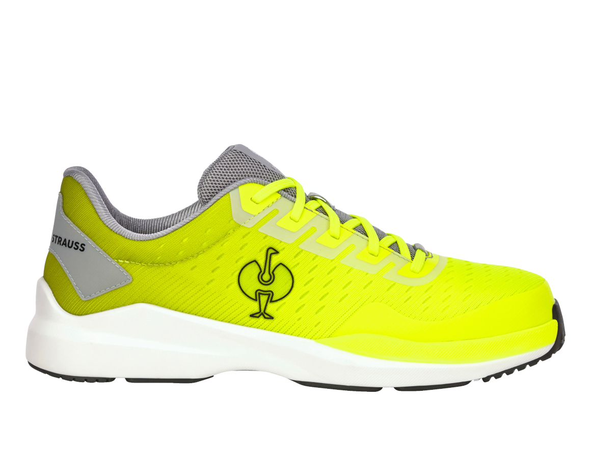 Medical: S1 Sicherheitshalbschuhe e.s. Padua low + platin/warngelb