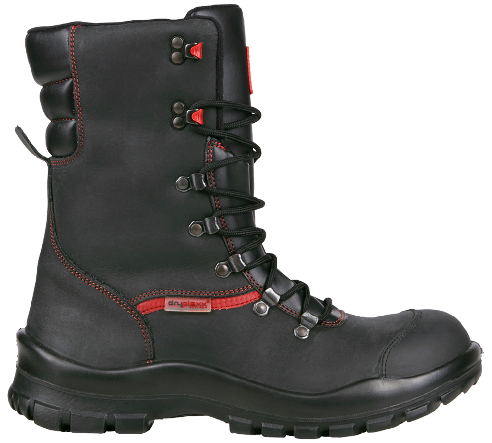 S3: S3 Bottes de sécurité d’hiver Comfort12 + noir/rouge