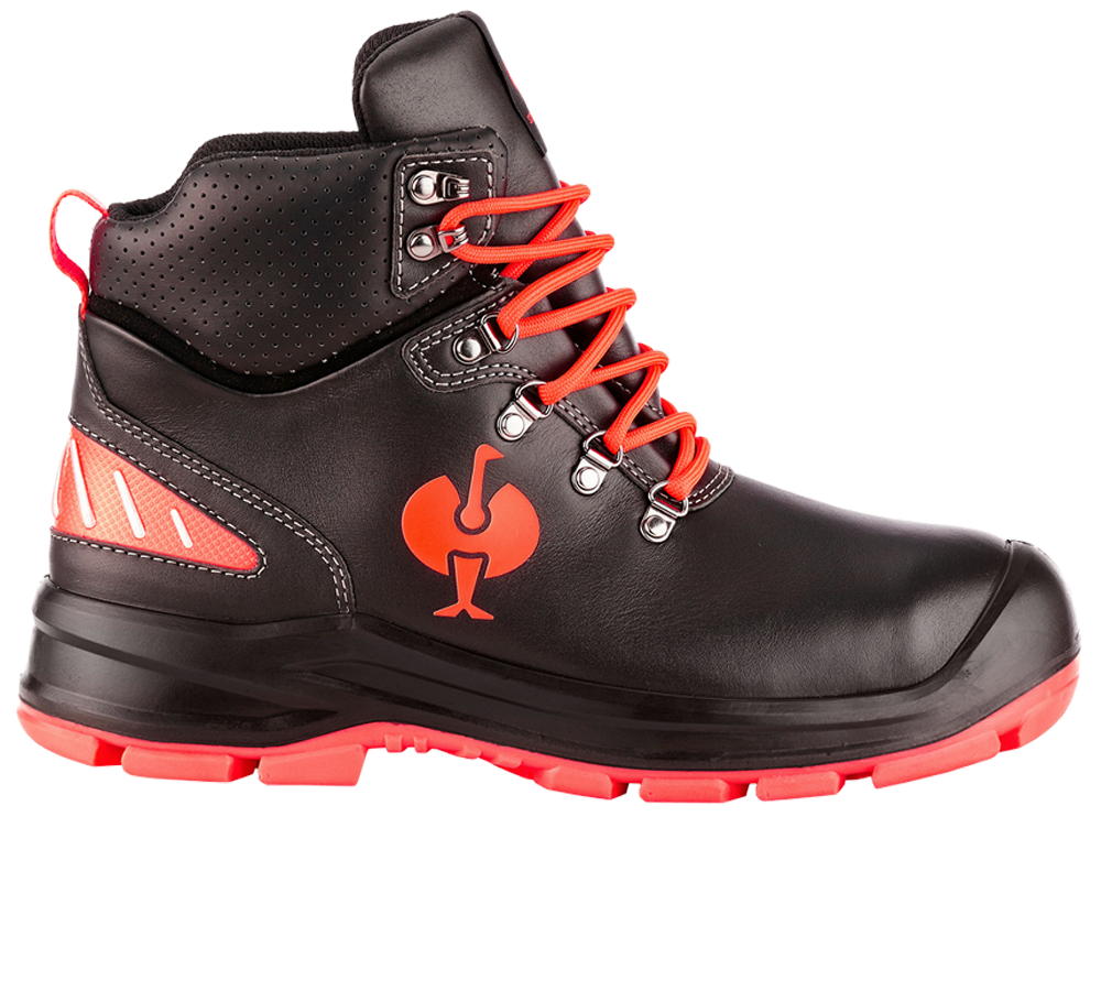 S3: S3 Sicherheitsschuhe e.s. Umbriel II mid + schwarz/warnrot
