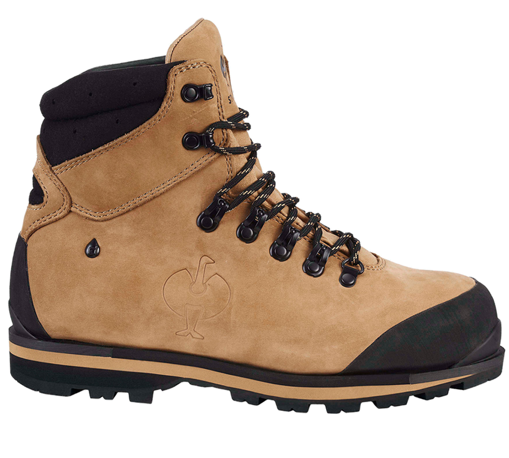 S7: S7L Chaussures de sécurité  e.s. Alrakis II mid + brun amande/noir