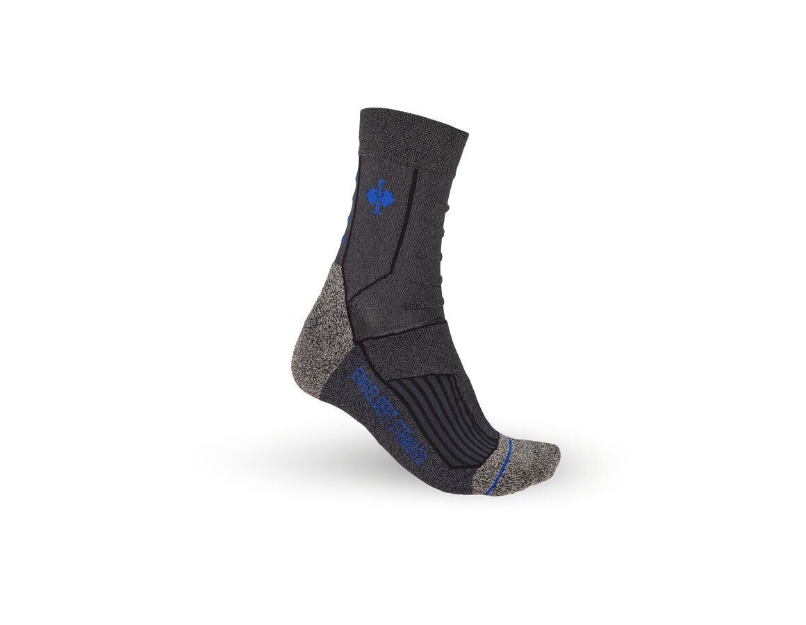 Chaussettes | Bas: e.s. Chaussettes function complètes cool/high + gris foncé mélange