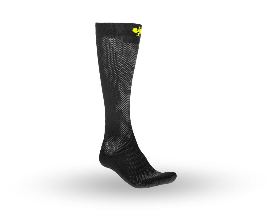 Socken | Strümpfe: e.s. Allseason Socken Function light/x-high + schwarz/warngelb