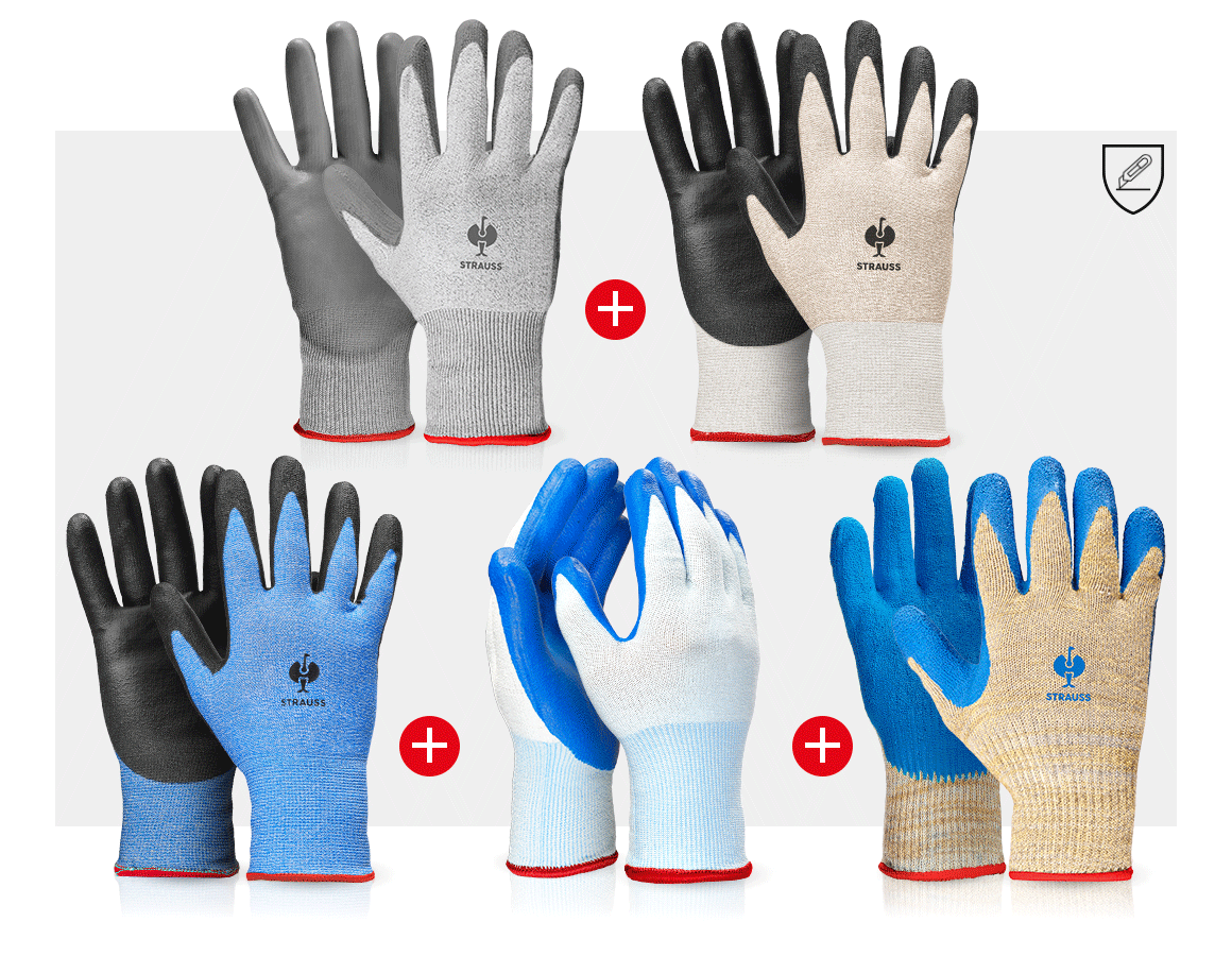 Sets | Zubehör: TEST-SET: Handschuhe Schnittschutz