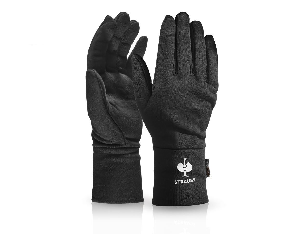 Textil: e.s. FIBERTWIN® thermo stretch Handschuhe + schwarz