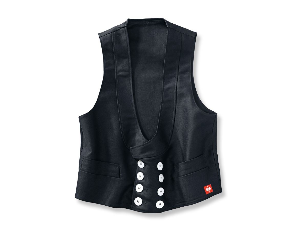 Gilets de travail: Gilet corporatif en double retors + noir