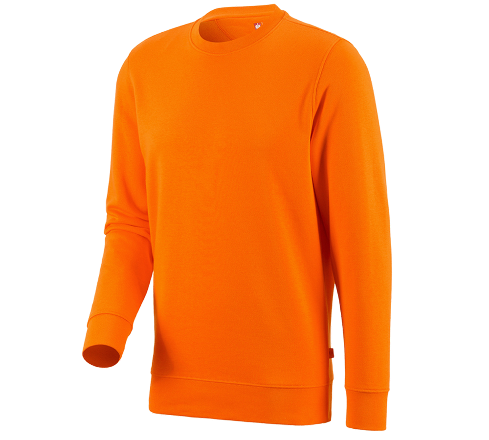 Shirts & Co.: e.s. Sweatshirt poly cotton + orange