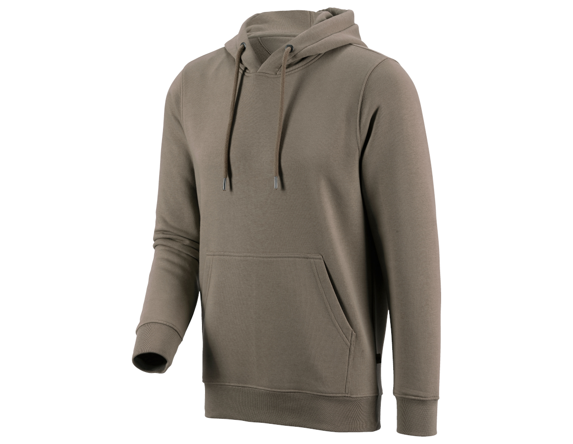 Shirts & Co.: e.s. Hoody-Sweatshirt poly cotton + stein