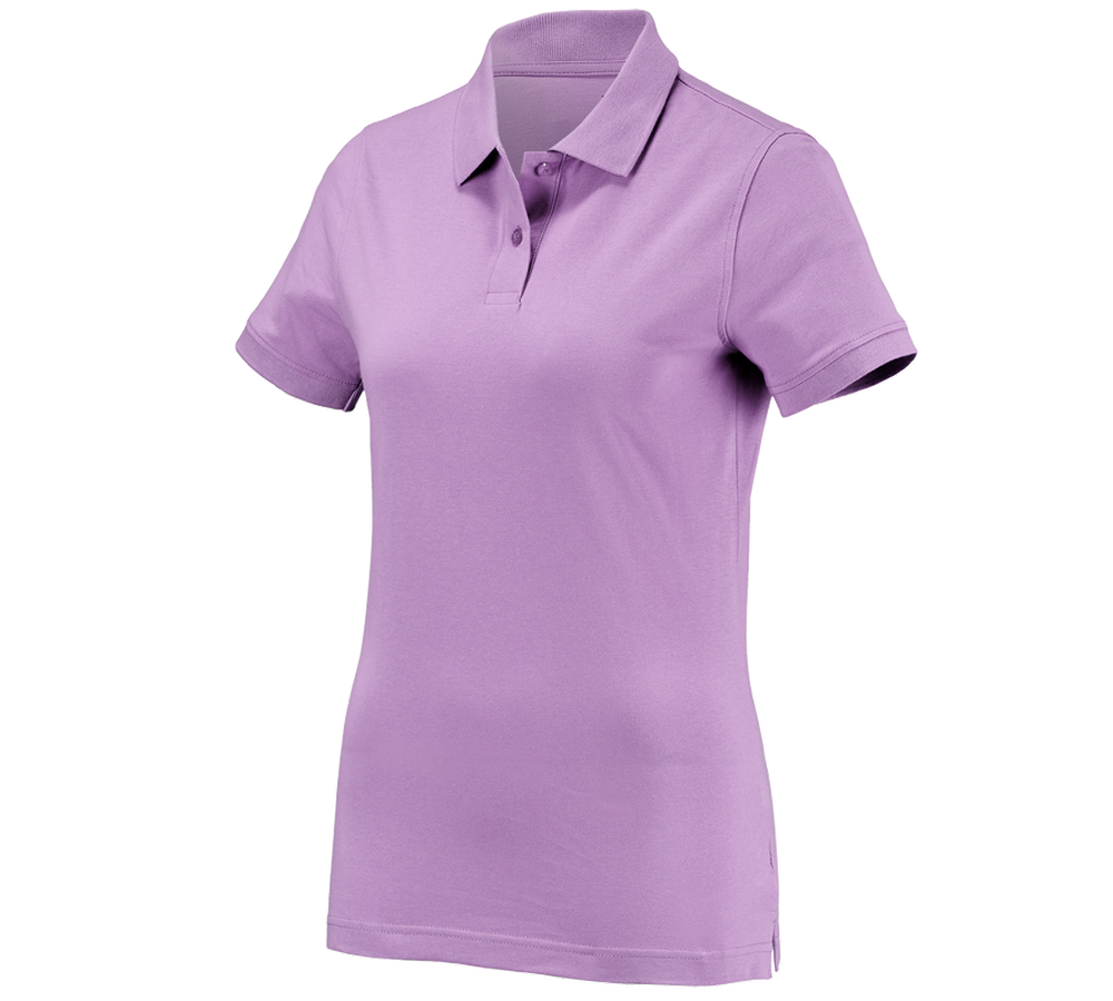 Hauts: e.s. Polo cotton, femmes + lavande