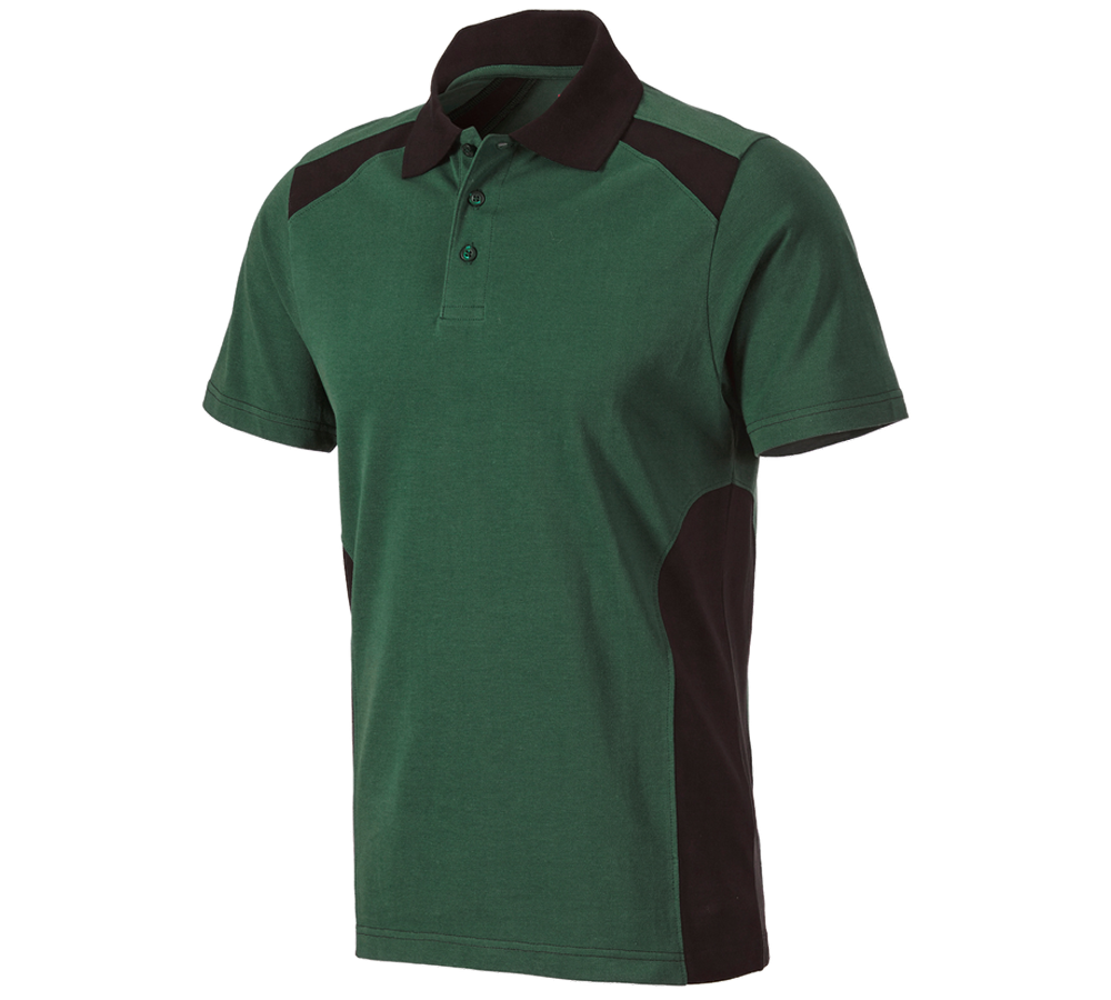 Thèmes: Polo cotton e.s.active + vert/noir