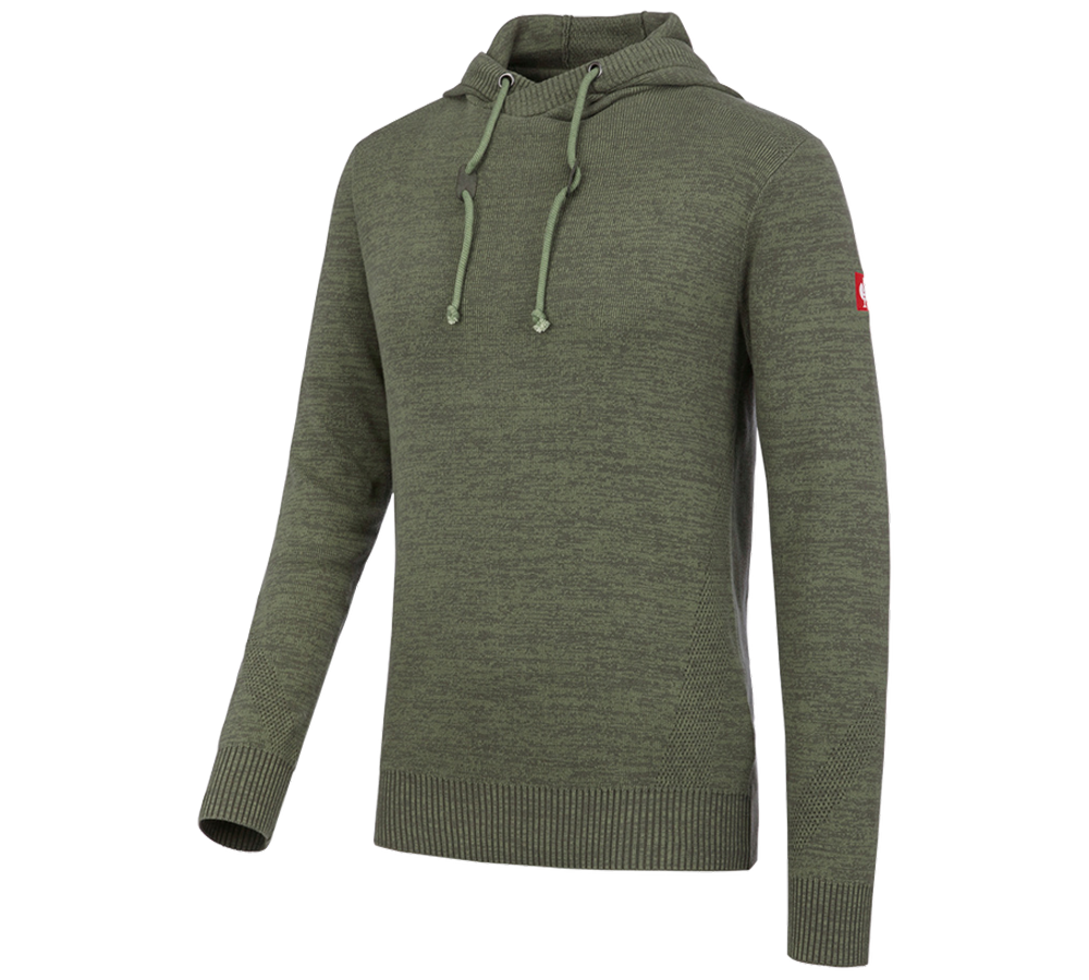 Hauts: e.s. Sweat en tricot + thym mélange