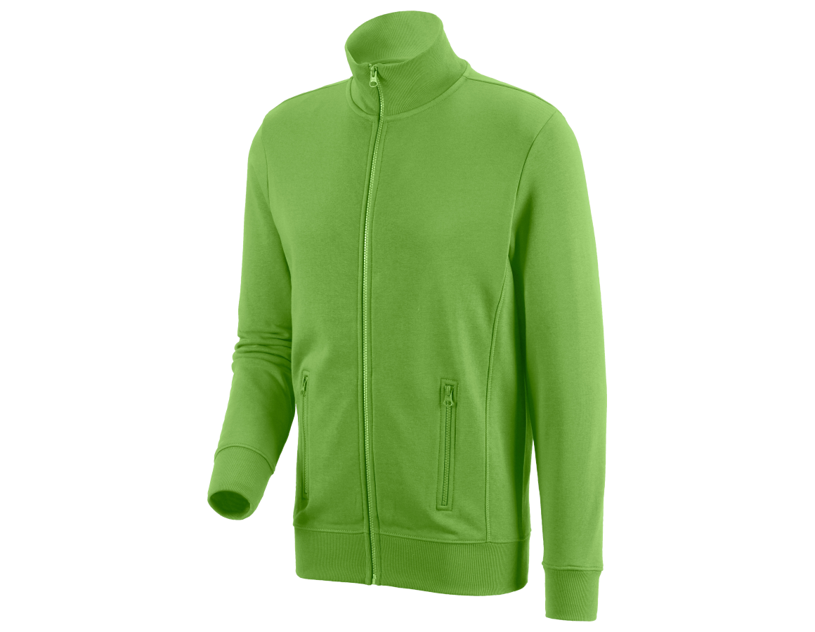 Shirts & Co.: e.s. Sweatjacke poly cotton + seegrün
