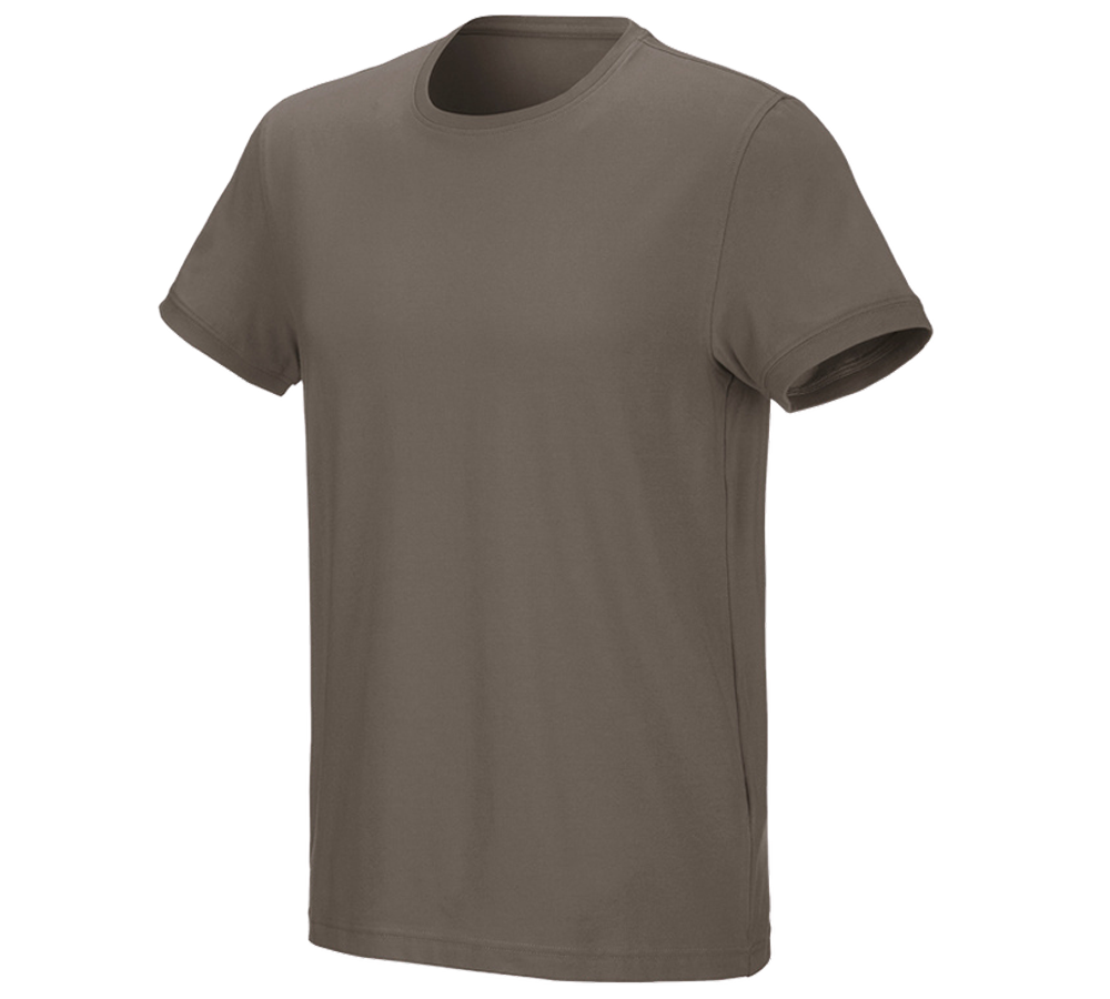 Hauts: e.s. T-Shirt cotton stretch + pierre