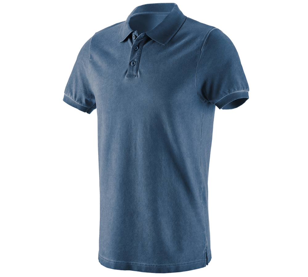 Thèmes: e.s. Polo vintage cotton stretch + bleu antique vintage