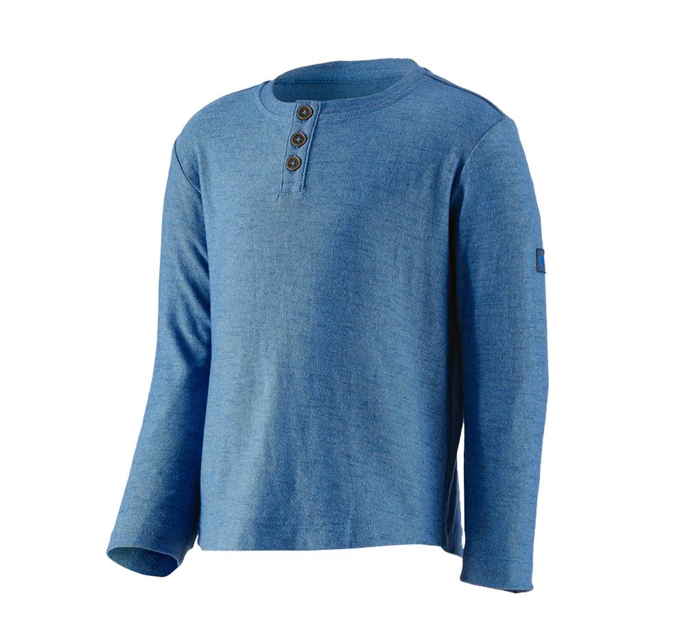 Themen: Longsleeve e.s.vintage, Kinder + arktikblau melange