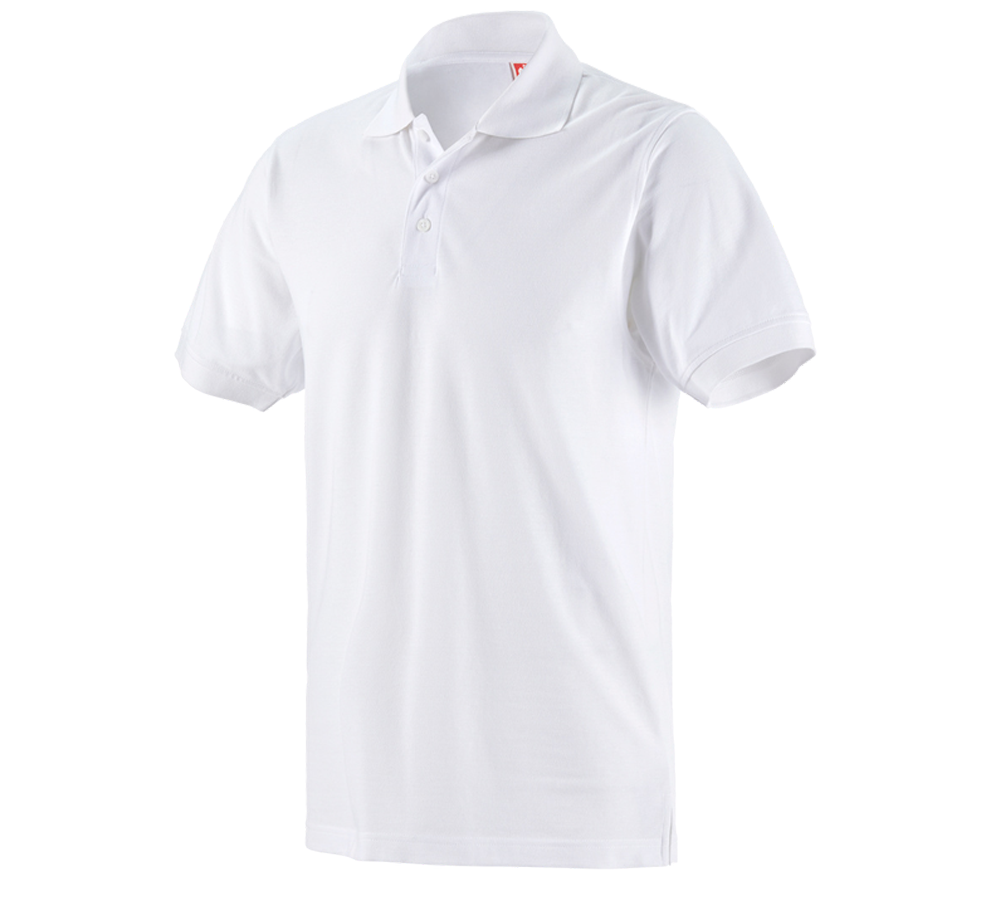 Hauts: Pique-Polo e.s.industry + blanc