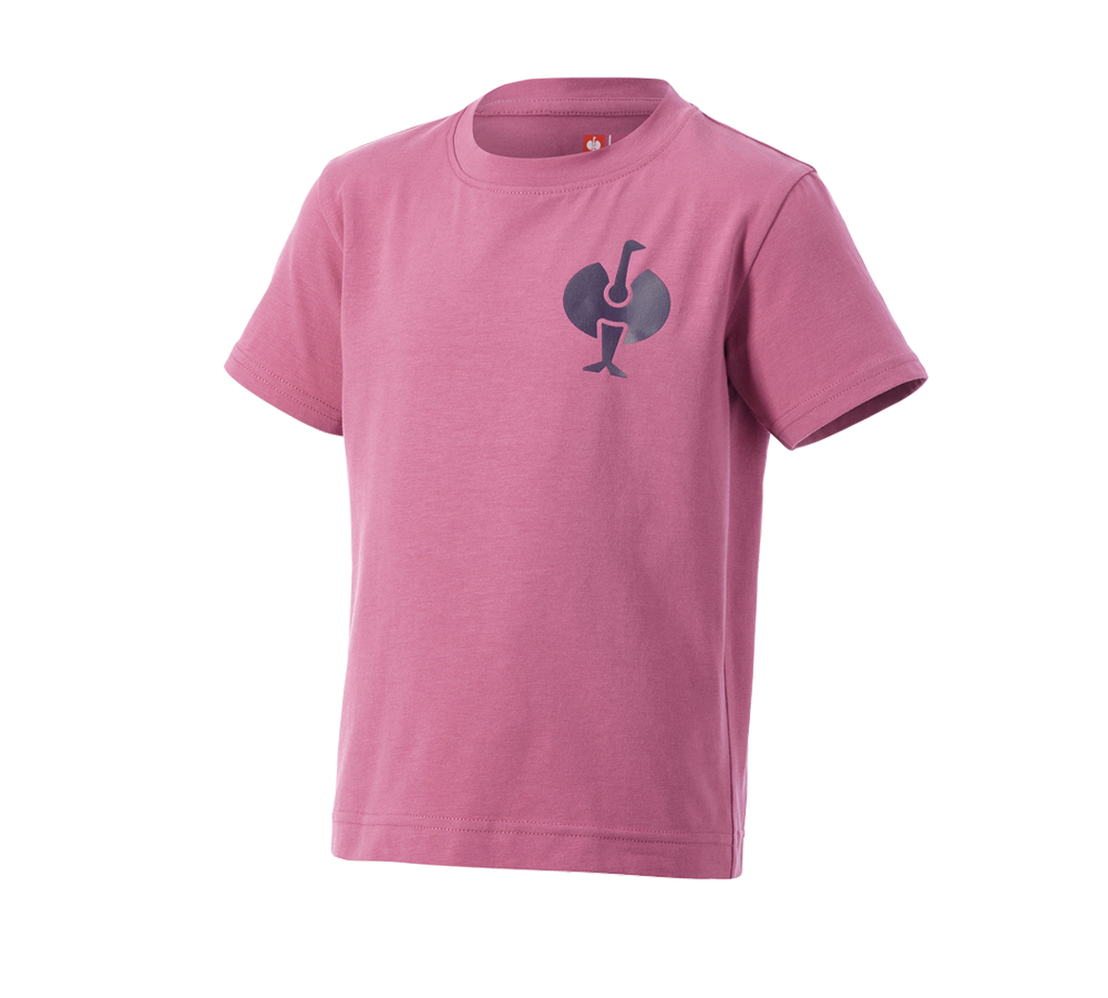 Hauts: T-Shirt e.s.trail, enfants + rose tara/bleu profond