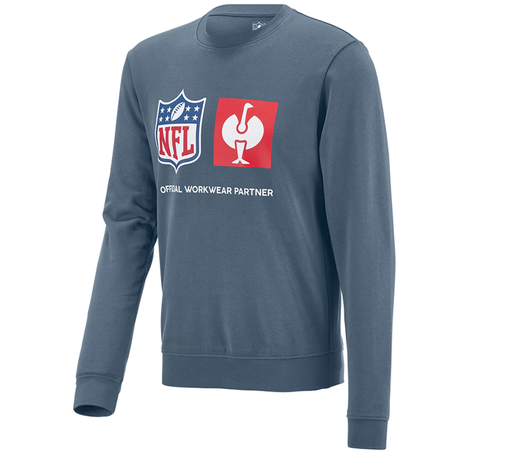 Kollaborationen: NFL Sweatshirt cotton + oxidblau