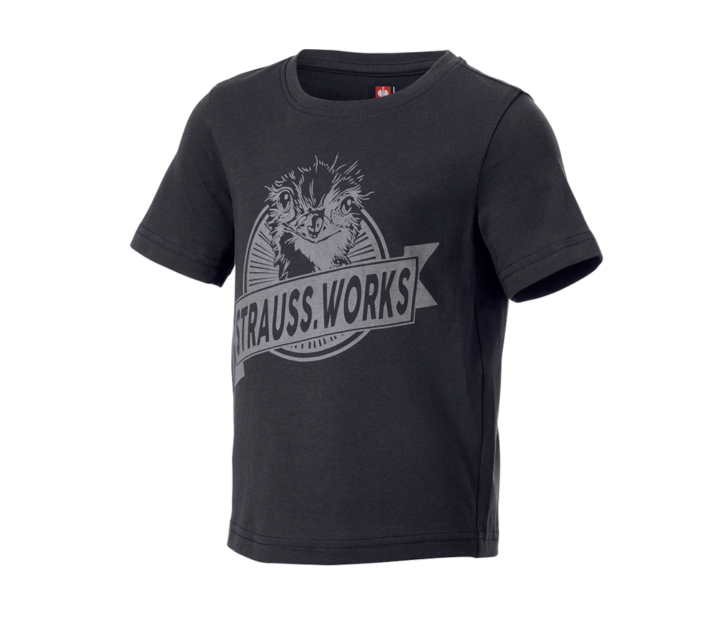 Shirts & Co.: T-Shirt e.s.iconic works, Kinder + schwarz