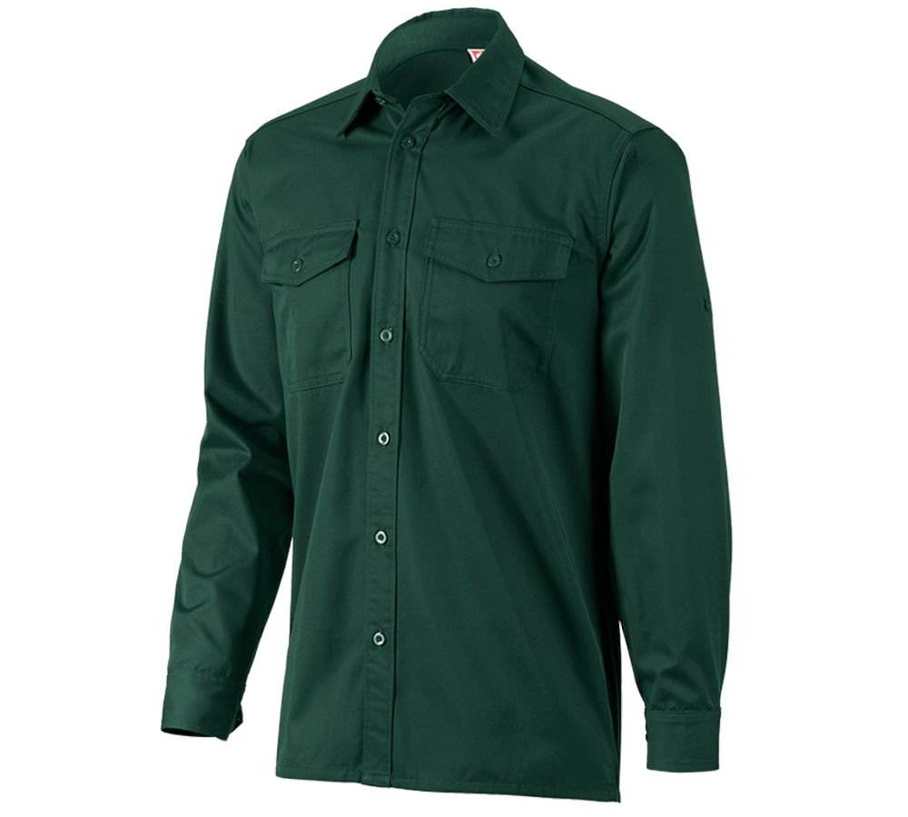 Thèmes: Chemise de travail e.s.classic, à manches longues + vert