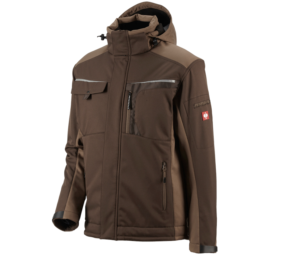 Jacken: Softshelljacke e.s.motion + kastanie/haselnuss